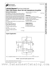 LM4908 datasheet pdf National Semiconductor