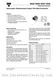 4N25-X007 datasheet pdf Vishay