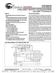 CY7C1356CV25 datasheet pdf Cypress