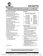 PIC16LC774/PQ datasheet pdf Microchip