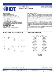 IDT49FCT3805DE datasheet pdf IDT