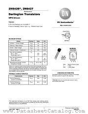 2N6427 datasheet pdf ON Semiconductor