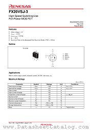 FX20VSJ-3 datasheet pdf Renesas