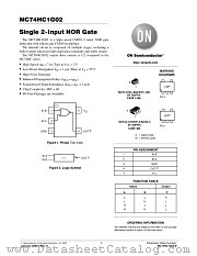 MC74HC1G02DFT1 datasheet pdf ON Semiconductor