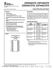 CD74ACT273SM datasheet pdf Texas Instruments