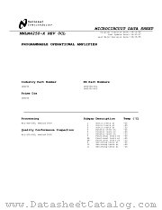 LM4250J-MIL datasheet pdf National Semiconductor