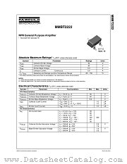 MMBT2222 datasheet pdf Fairchild Semiconductor