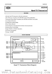 AK2540 datasheet pdf AKM