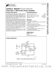 LM4820MMX-6 datasheet pdf National Semiconductor