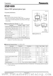 2SB1699 datasheet pdf Panasonic