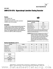 SMV1270-079 datasheet pdf Skyworks Solutions