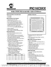 PIC16LC924T-04/PT datasheet pdf Microchip