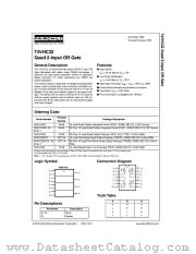74VHC32N datasheet pdf Fairchild Semiconductor