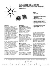AEDS-9621 datasheet pdf Agilent (Hewlett-Packard)
