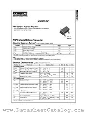 MMBT5401_D87Z datasheet pdf Fairchild Semiconductor