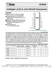 SP3239EA datasheet pdf Sipex Corporation