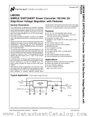 LM2599T-5.0 datasheet pdf National Semiconductor