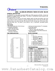 W26L010AJ datasheet pdf Winbond Electronics