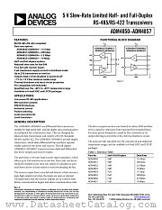ADM4855AR datasheet pdf Analog Devices