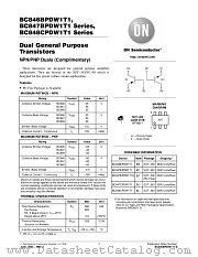 BC847BPDW1T1 datasheet pdf ON Semiconductor