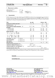 TFS171A datasheet pdf Vectron