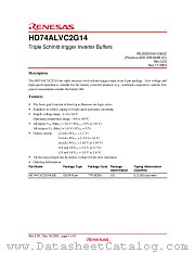 HD74ALVC2G14 datasheet pdf Renesas