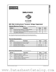 SMBJ12A933_NL datasheet pdf Fairchild Semiconductor