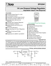 SPX2941T5-L/TR datasheet pdf Sipex Corporation