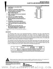 SN74AHCT138QPWRQ1 datasheet pdf Texas Instruments