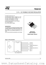 TDA8132 datasheet pdf ST Microelectronics