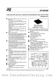 ST10F269DT3 datasheet pdf ST Microelectronics