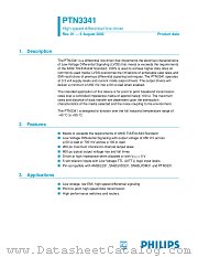 PTN3341 datasheet pdf Philips