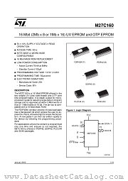 M27C160-90B1 datasheet pdf ST Microelectronics