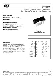 STV9383 datasheet pdf ST Microelectronics