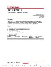 HD74HCT1G14 datasheet pdf Renesas