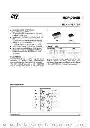 HCF4069U datasheet pdf ST Microelectronics