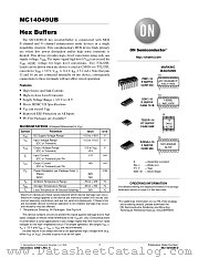 MC14049UBDR2 datasheet pdf ON Semiconductor