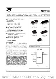 M27W201-80K6 datasheet pdf ST Microelectronics