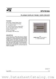 STV7610A/WAF datasheet pdf ST Microelectronics