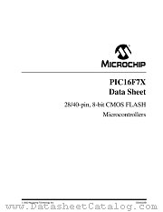 PIC16F77-I/P datasheet pdf Microchip