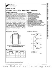 DS90LV047ATMTC datasheet pdf National Semiconductor