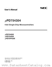 UPD754302 datasheet pdf NEC