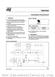TDA7333 datasheet pdf ST Microelectronics