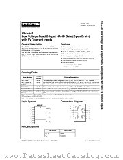 74LCX38SJ datasheet pdf Fairchild Semiconductor