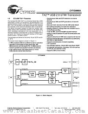 CY7C68000-56PVC datasheet pdf Cypress