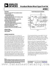 AD9865BCPZ datasheet pdf Analog Devices