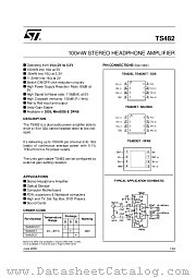 TS482IQT datasheet pdf ST Microelectronics