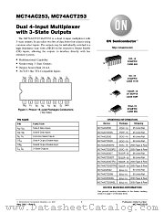 MC74ACT253DR2 datasheet pdf ON Semiconductor
