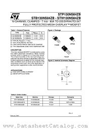 STP130NS04ZB datasheet pdf ST Microelectronics