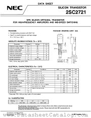 2SC2721 datasheet pdf NEC